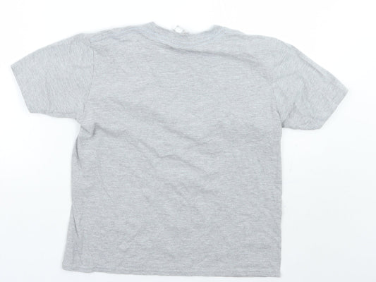 Gildan Girls Grey Basic T-Shirt Size L
