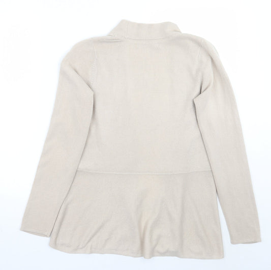 Marks and Spencer Womens Beige Cardigan Jumper Size 8