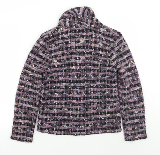 George Womens Purple Jacket Coatigan Size 10