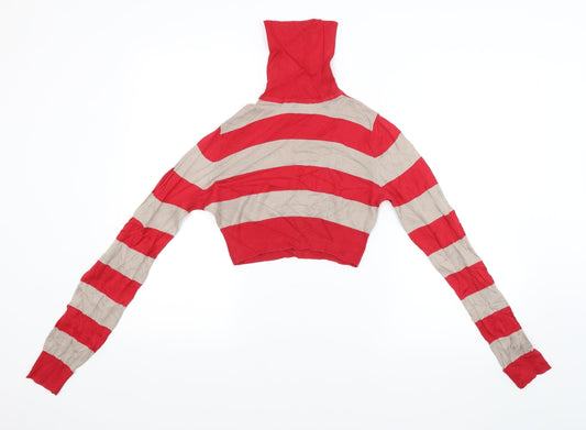 Womens UK Size 10 Miss Selfridge Red Pullover Jumper