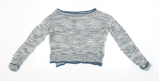 Womens UK Size 12 Atmosphere Blue Pullover Jumper