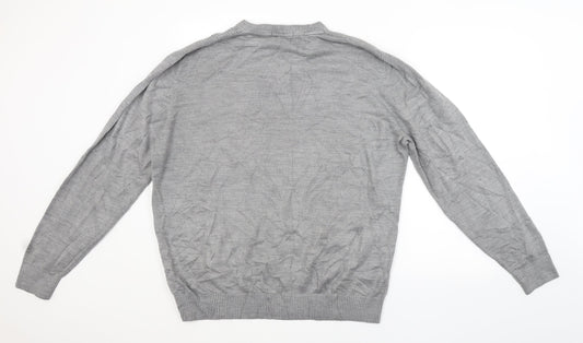 George Mens Grey Pullover Jumper Size XL