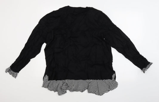 F&F Womens Black Pullover Jumper Size 12