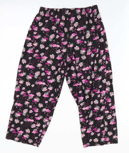George Girls Pink Animal Print Pyjama Pants Size 4-5 Years - Flamingo Graphic