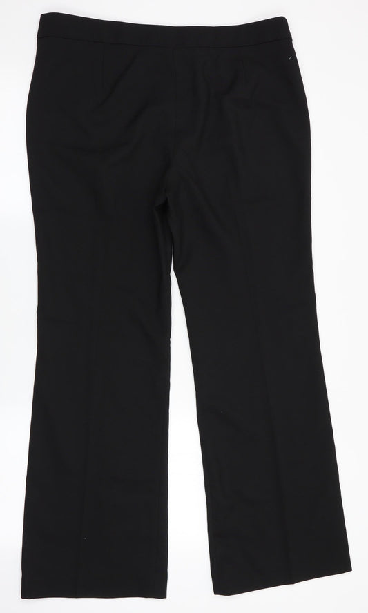 Basics Womens Black Trousers Size 14 L30 in