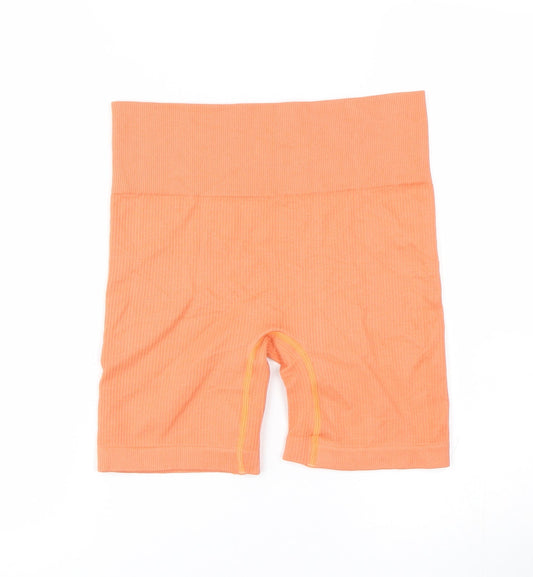 Preworn Womens Orange Biker Shorts Size M