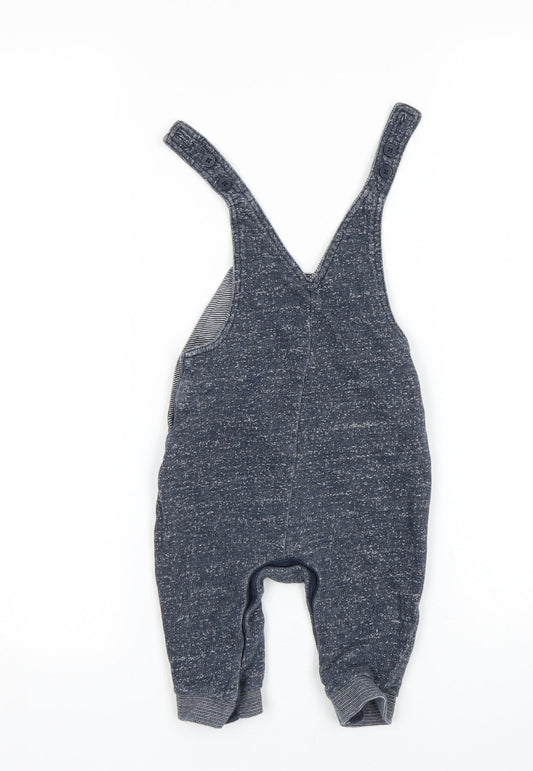 George Boys Grey Dungaree One-Piece Size 3-6 Months