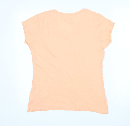 Womens UK Size 12 Atmosphere Pink Basic T-Shirt