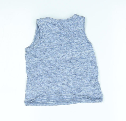 George Boys Blue Basic Tank Size 2-3 Years