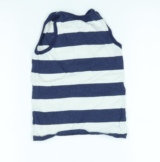 George Boys Blue Striped Basic Tank Size 2-3 Years