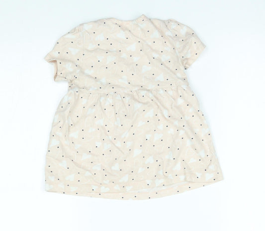 So Cute Girls Pink Basic Blouse Size 18-24 Months - hearts