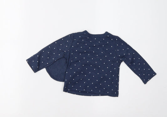 Sterling Baby Baby Blue Basic T-Shirt Size 0-3 Months - Star Print
