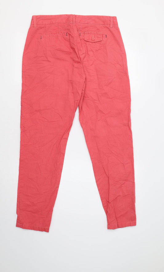 Carry Camel Womens Pink Trousers Size 12 L29 in