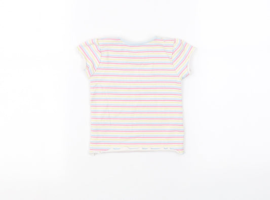 Primark Baby White Striped Basic T-Shirt Size 18-24 Months