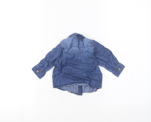 Matalan Baby Blue Basic Button-Up Size 3-6 Months