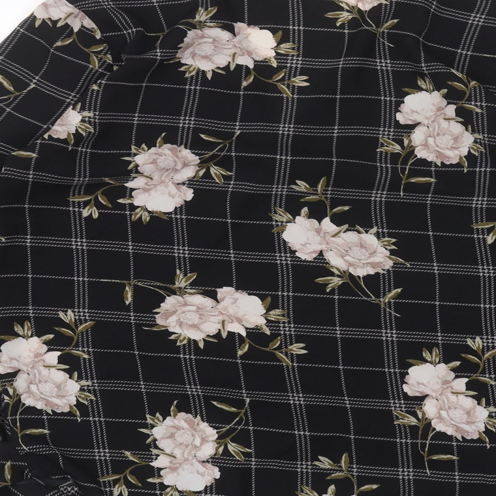 Womens UK Size 12 Anthology Black Basic Blouse