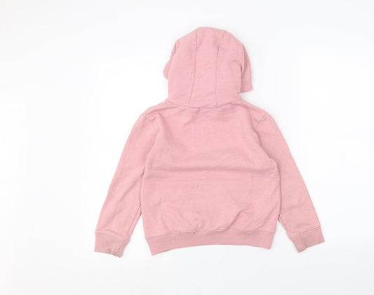 NEXT Girls Pink Pullover Hoodie Size 7 Years