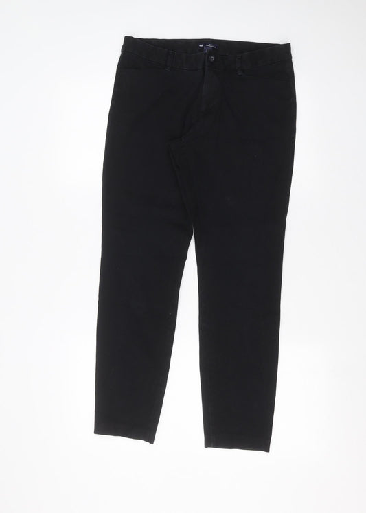 Womens UK Size 8 Gap Regular Fit Skinny Black Jeans