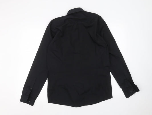 Primark Mens Black Dress Shirt Size 15.5