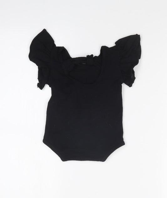 Preworn Girls Black Babygrow One-Piece - HALLOWEEN