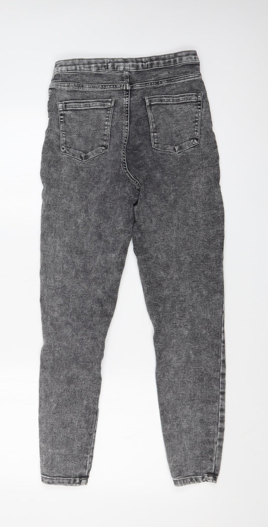 DENIM CO Womens Grey Skinny Jeans Size 12 L26 in