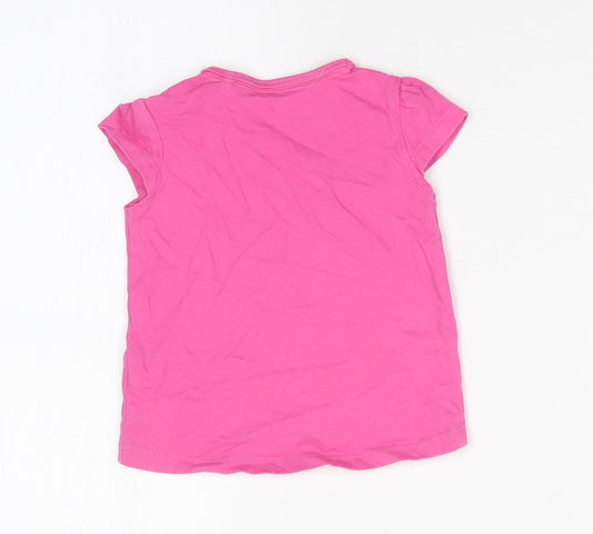 TU Girls Pink Basic T-Shirt Size 3-6 Months