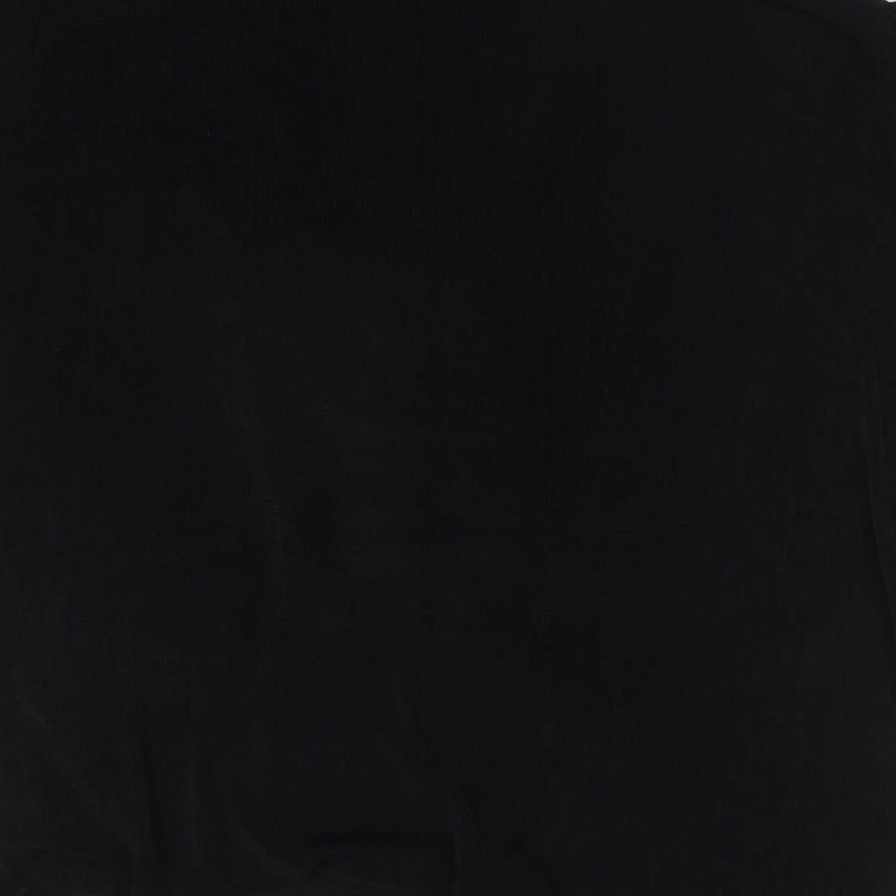 Womens UK Size Wardrobe Black Basic T-Shirt