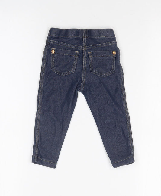 NEXT Girls Blue Leggings Size 9-12 Months