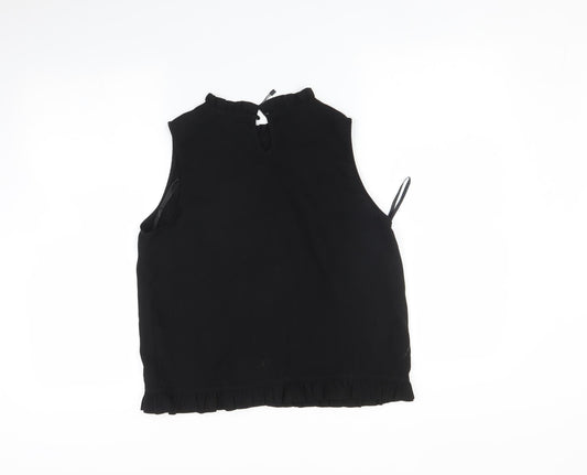 Boohoo Womens Black Basic T-Shirt Size 8