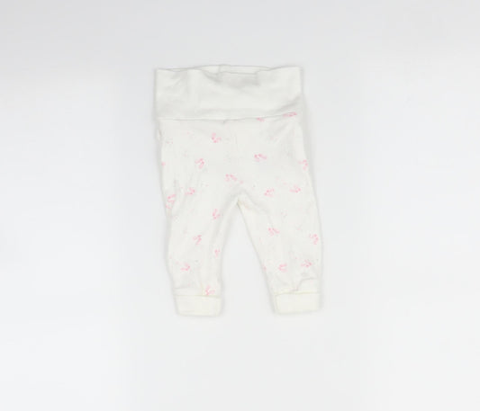 Mothercare Baby White Floral Leggings Size 3-6 Months