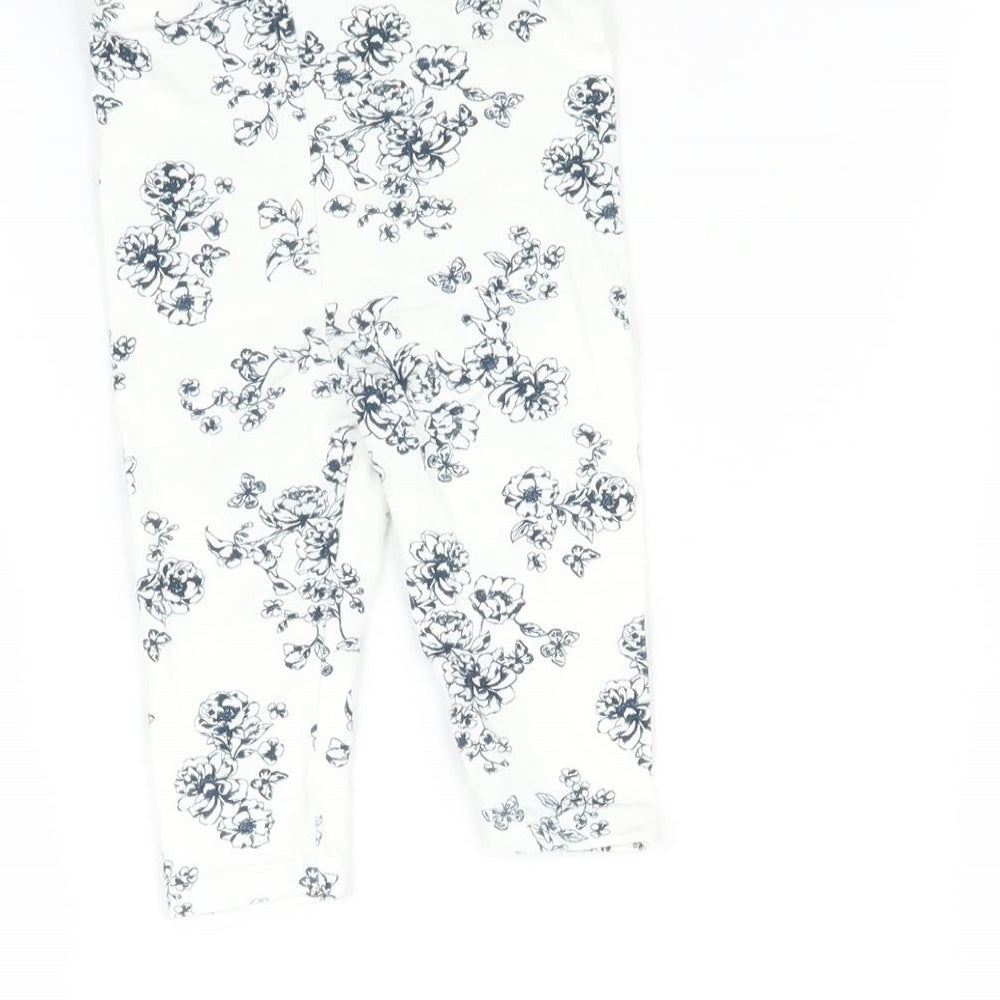 Brand and care label for Tu Baby Blue Flecked Leggings, size 3-6, Months