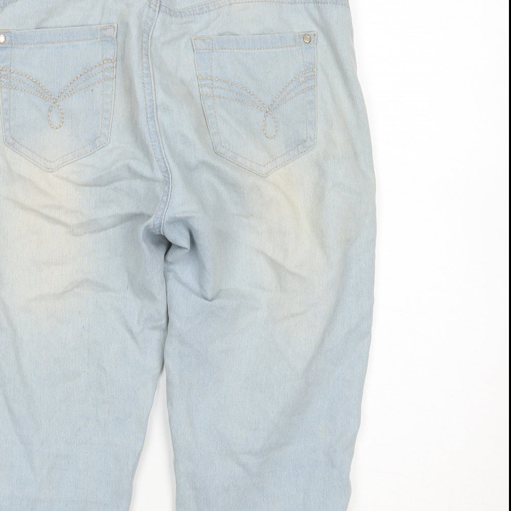 Denim & Co. Womens Blue Cropped Jeans Size 10