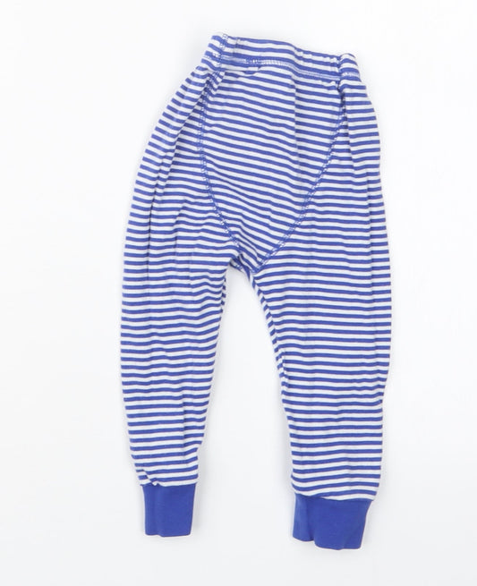 NEXT Boys Blue Striped Capri Trousers Size 12-18 Months