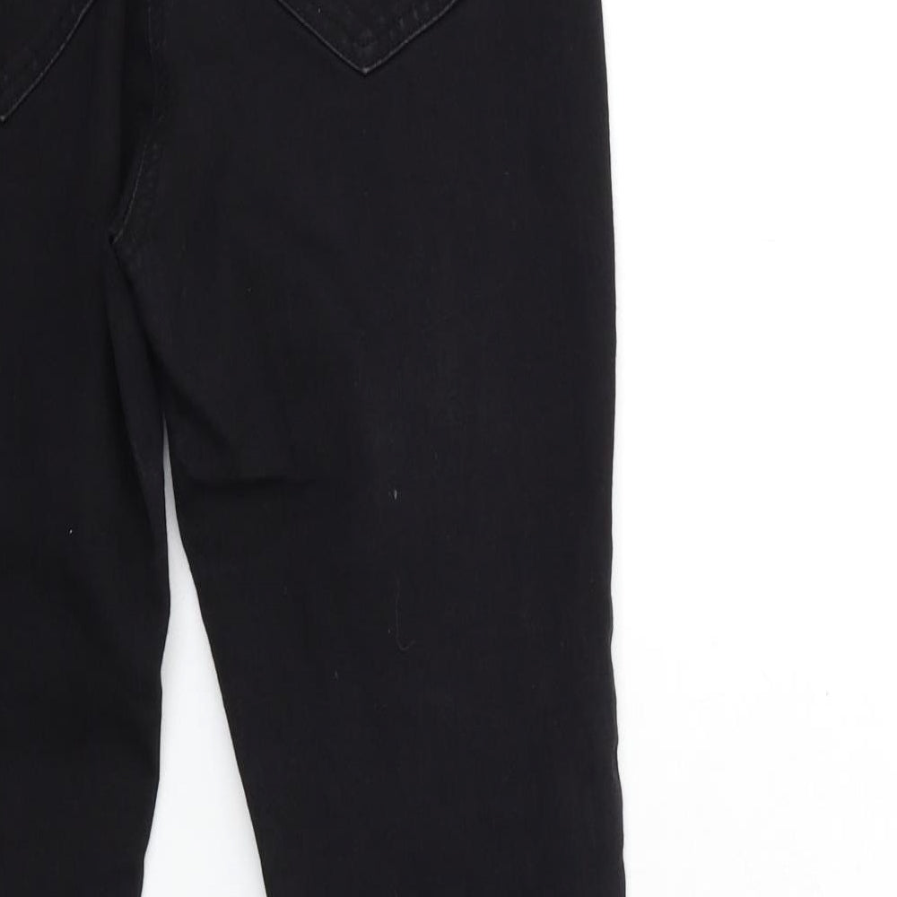 TU Womens Black Denim Tapered Jeans Size 12 L28 in