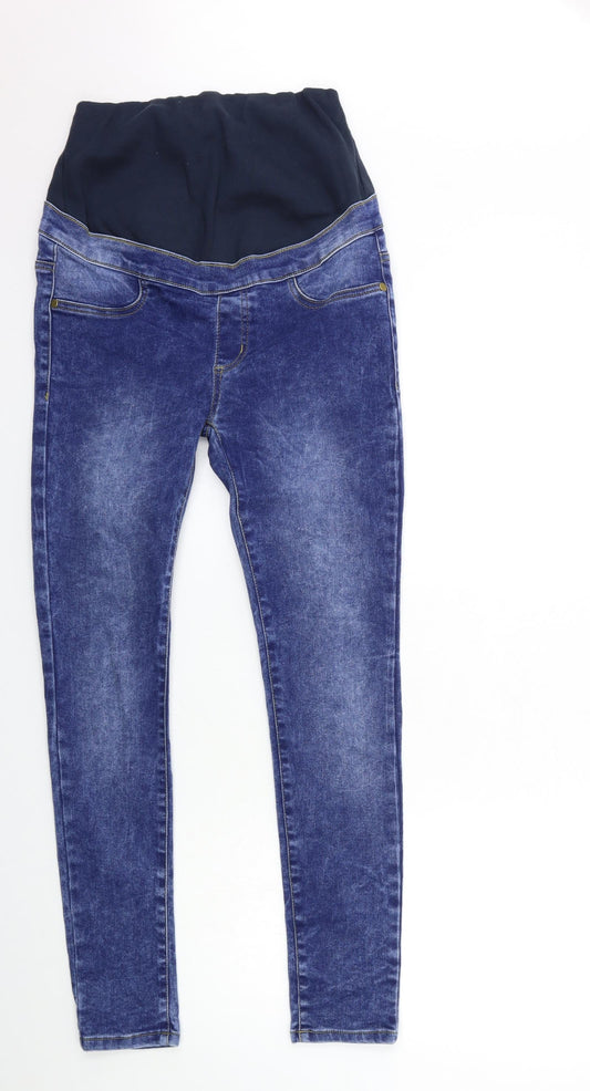 Boohoo Womens Black Denim Skinny Jeans Size 8 L28 in
