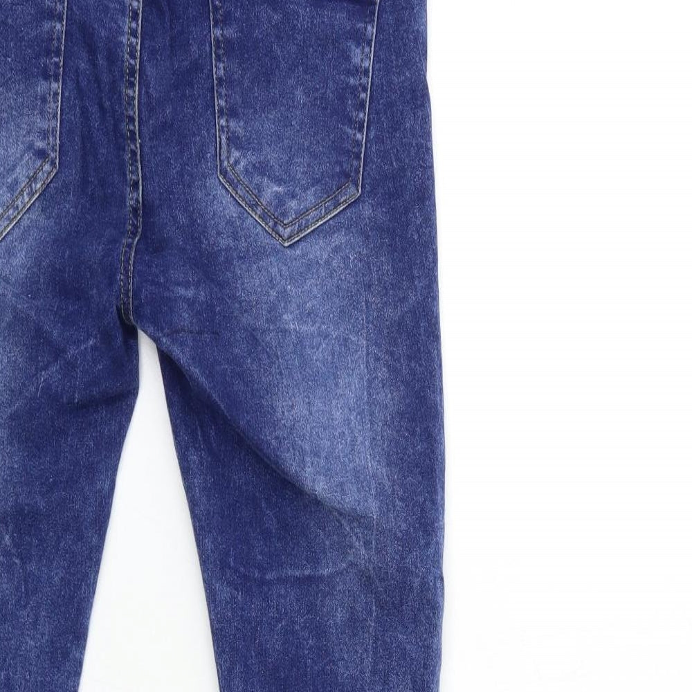 Boohoo Womens Black Denim Skinny Jeans Size 8 L28 in