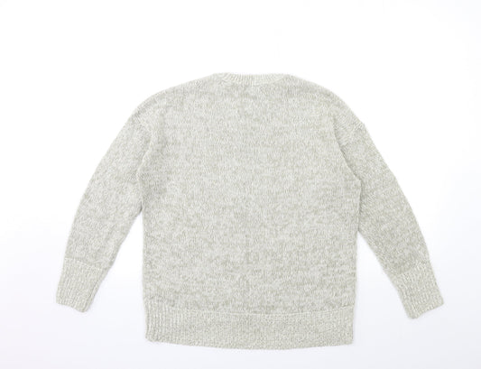 New Look Womens Grey Pullover Jumper Size M