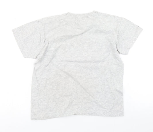 Fruit of the Loom Boys Grey Basic T-Shirt Size 7-8 Years - Wales Forever