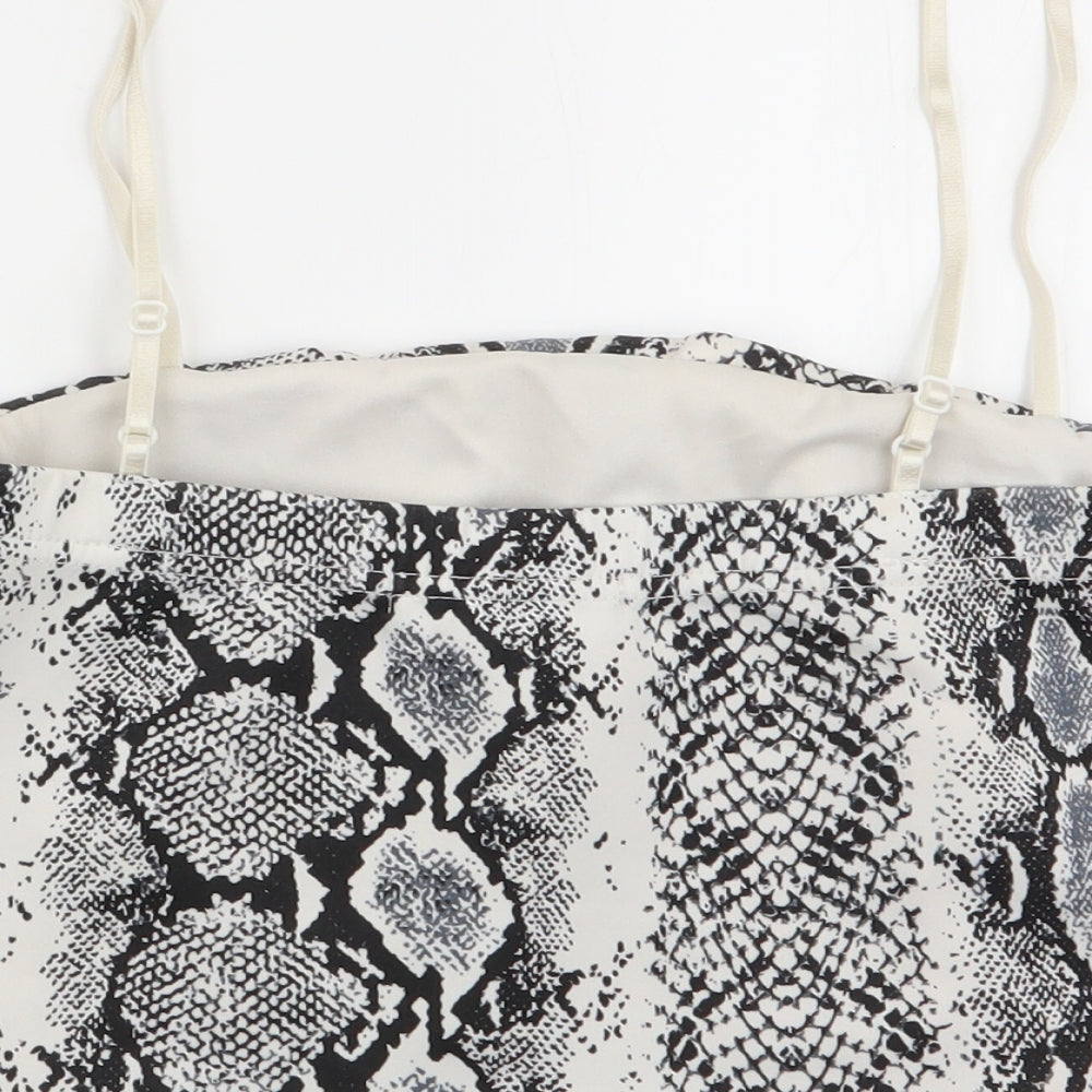 cameo rose Womens Multicoloured Geometric Basic Tank Size 8 - crop top