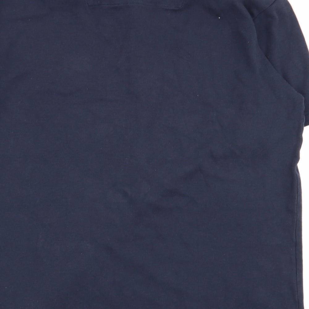 outrage Mens Blue Polo Size M