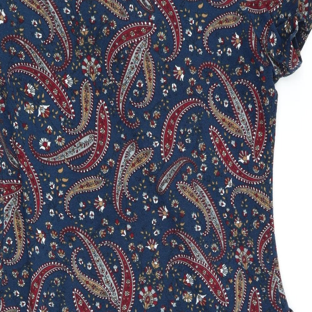 tenki Womens Multicoloured Geometric T-Shirt Dress Size L