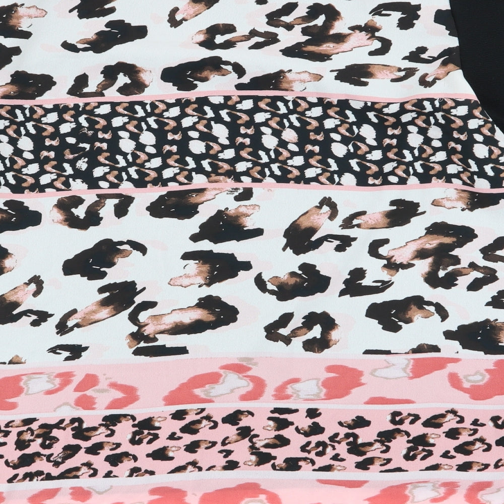 Nutmeg Womens Multicoloured Geometric  Pullover Jumper Size 14  - jumper/top