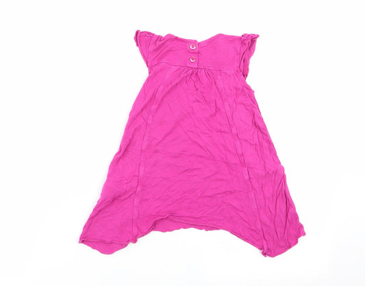F&F Girls Pink Basic T-Shirt Size 3-4 Years