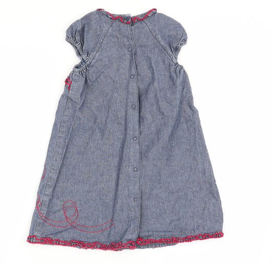 Vertbaudet Girls Blue Fit & Flare Size 2-3 Years
