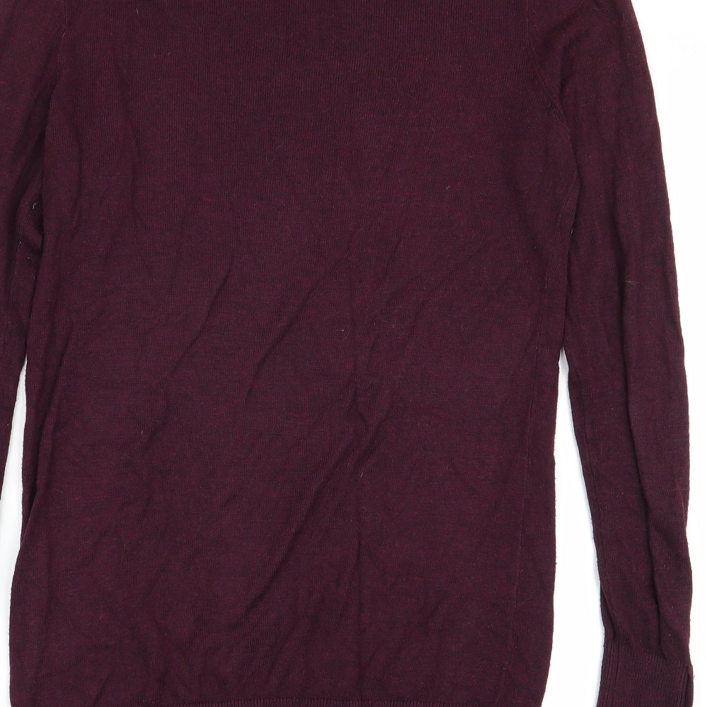 Womens UK Size 10 Warehouse Red Basic T-Shirt