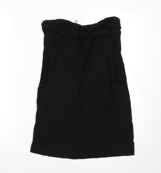 Womens UK Size 12 Denim co Black Basic T-Shirt