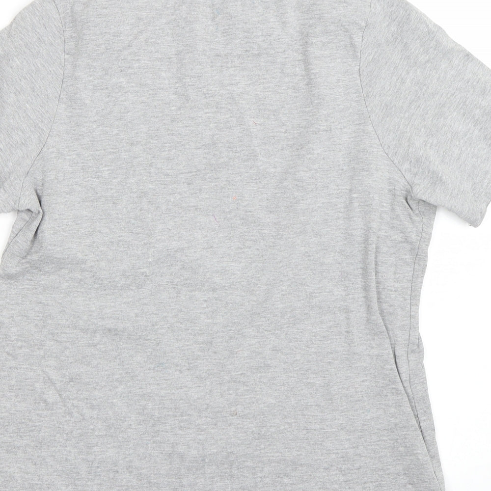Simplybe Womens Grey Basic T-Shirt Size M