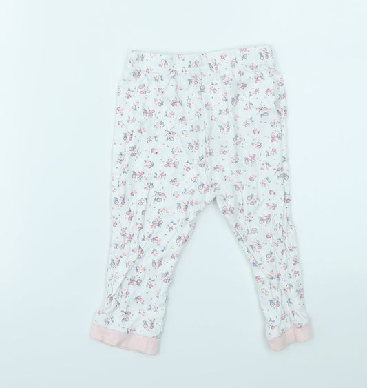 George Girls Multicoloured Floral Basic T-Shirt Size 18-24 Months