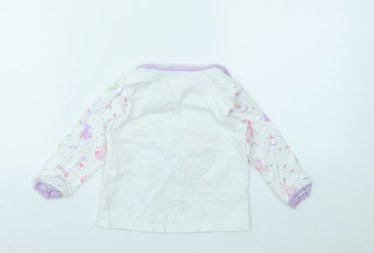 TU Girls Multicoloured Geometric Basic T-Shirt Size 18-24 Months