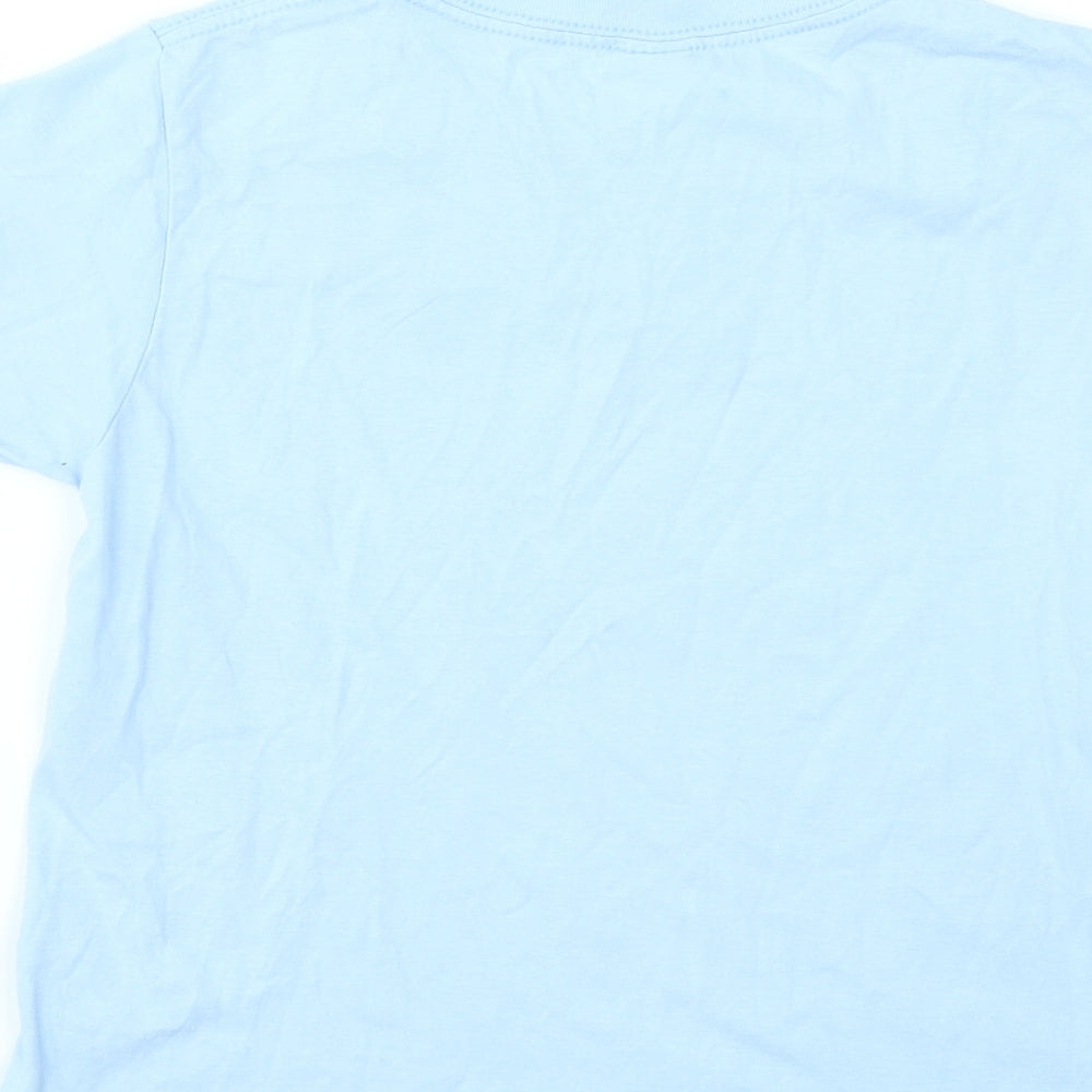 Gildan Girls Blue Basic T-Shirt Size M